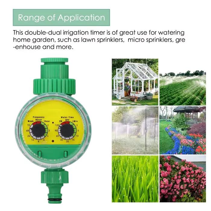 Minuterie d'arrosage de jardin, contrôleur d'irrigation mécanique automatique, Valve Programmable, t