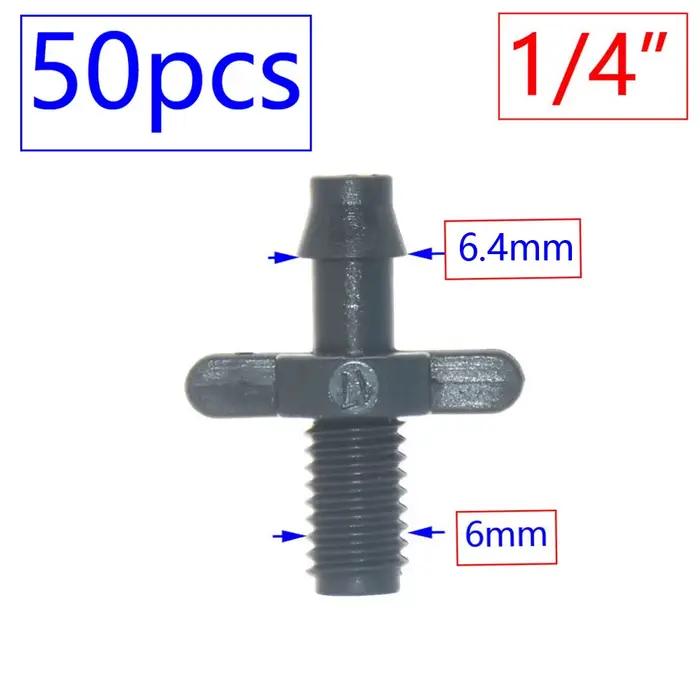 Connecteur d'eau pour tuyau d'arrosage, Irrigation goutte à goutte pour tuyaux de 1/4 et 1/8 pouces,