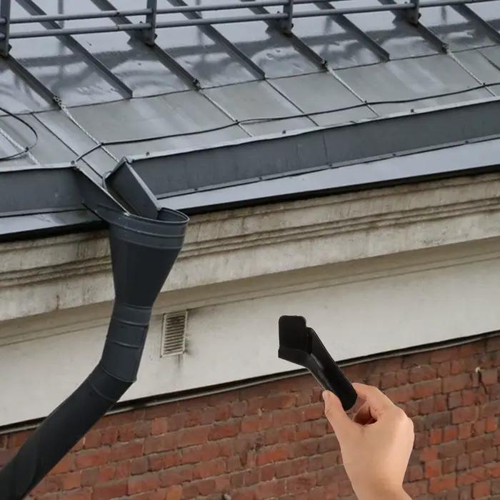 4 pièces Extensions de becs de gouttière pour drainage des eaux de pluie, installation facile, pour 