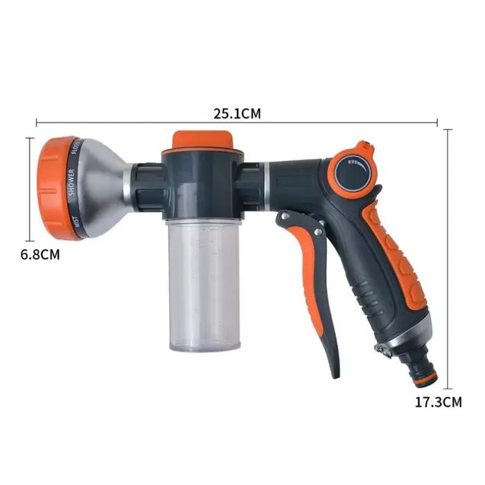 Nouveau pistolet à eau en mousse buse de tuyau lavage de voiture outils de nettoyage jardin pelouse 