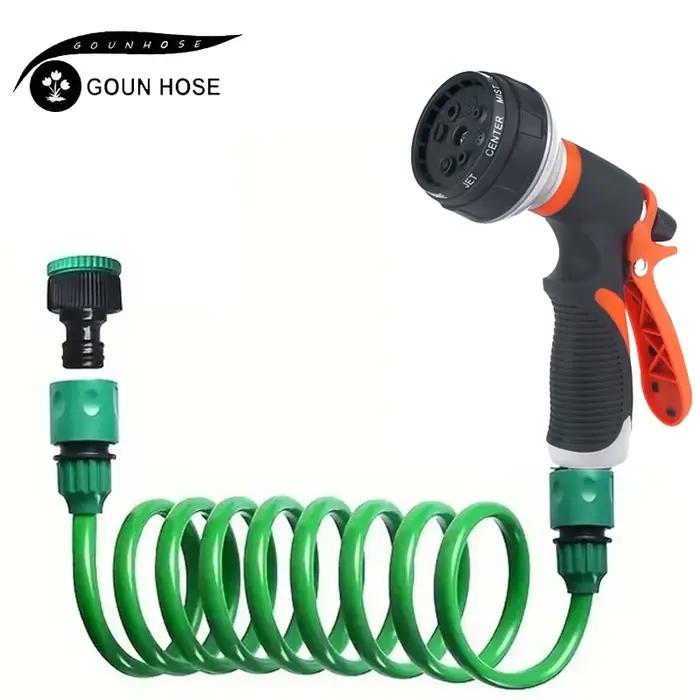 Tuyau d'arrosage de jardin GOUN HOSE, pistolet à eau en métal pour lavage de voiture, tuyau flexible