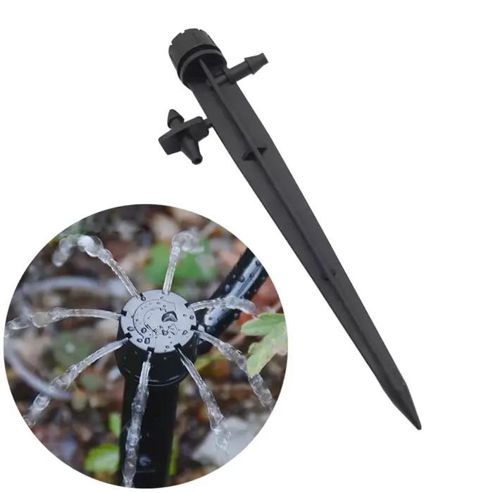 Micro arroseur réglable à 360 °, 8 trous, buse de pulvérisation à diffusion circulaire complète, d'a