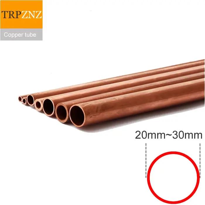 Tuyau en cuivre T2, diamètre extérieur 21mm 22mm 23mm 27mm 25mm 29mm 30mm, tuyau capillaire creux en