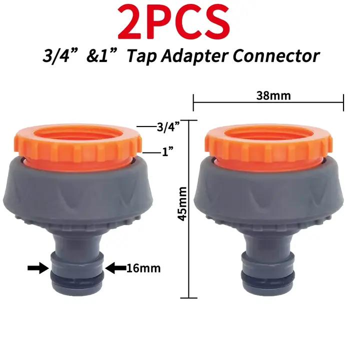 Adaptateurs de robinet de jardin, connecteurs rapides, 1/2 "3/4", séparateurs d'eau d'irrigation gou