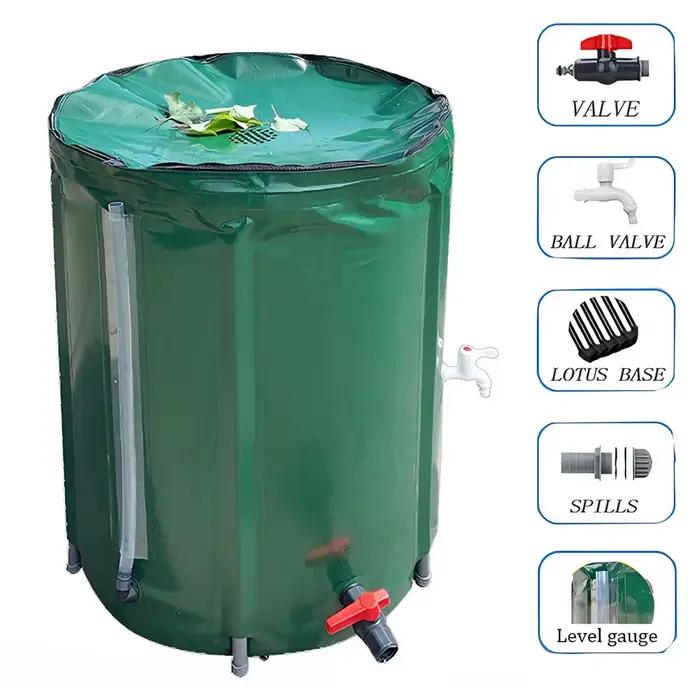 Baril de pluie Flexible, réservoir d'eau pliable, réservoir de collecte de pluie, PVC solide, collec