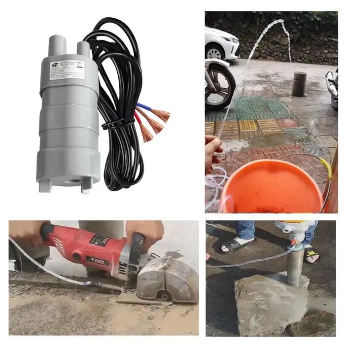 Pompe à eau Submersible 1000L/H DC 12V, pompe à eau à trois fils à haut débit pour camping-car, étan