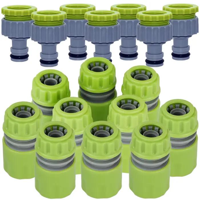 Adaptateur de robinet d'arrosage pour serre de jardin, 10 pièces, 1/2 3/4 pouces, connecteur de tuya