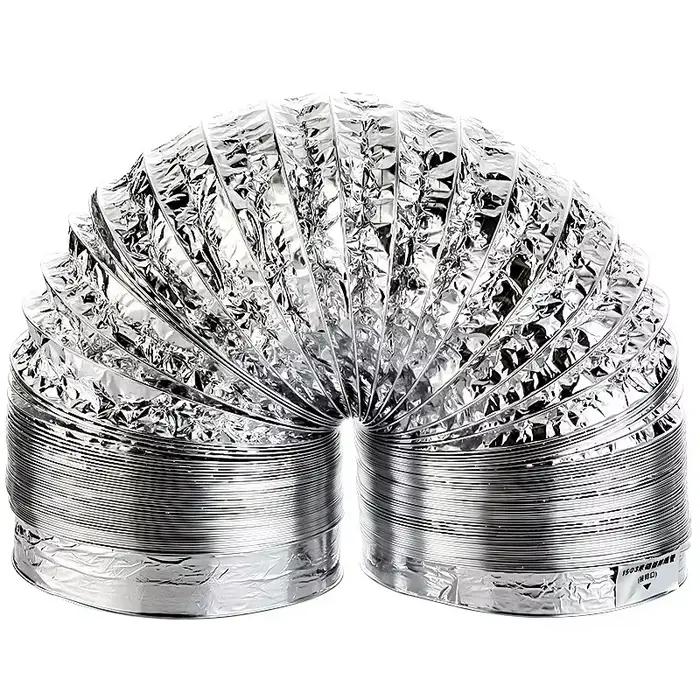 Tuyau de Ventilation d'air en aluminium, 80-200mm, pour salle de bains, système de cuisine, accessoi