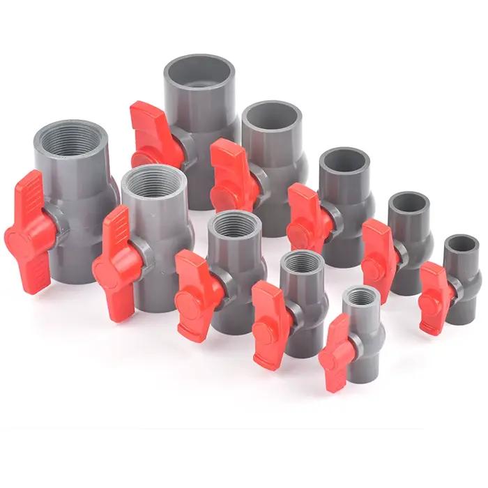 Tuyau à filetage et douille de 20/25/32/40/50mm, Valve en PVC, raccords d'irrigation de jardin agric