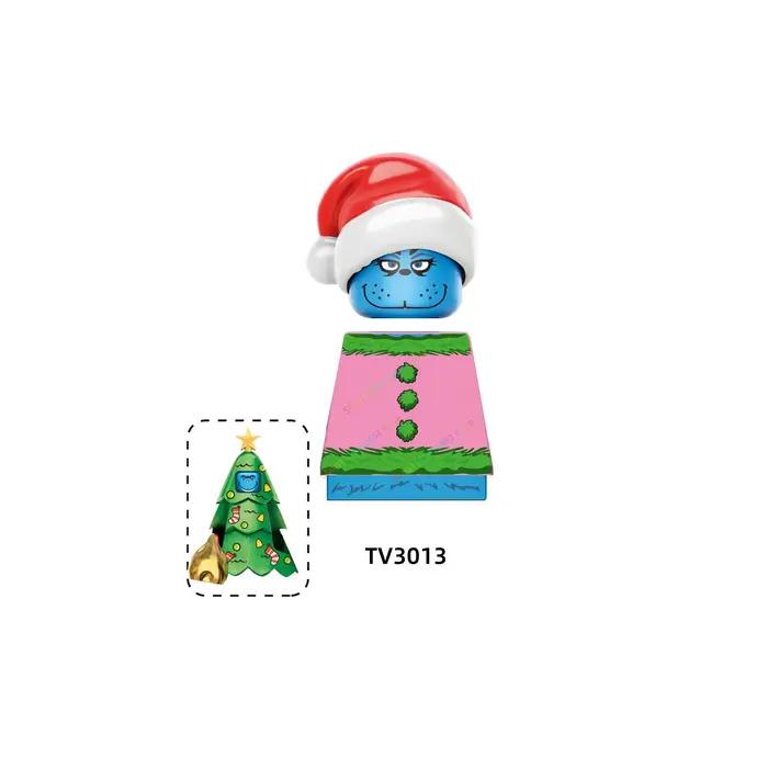 Blocs de construction pour arbre de Noël, bonhomme de neige, jouets en briques à assembler soi-même,