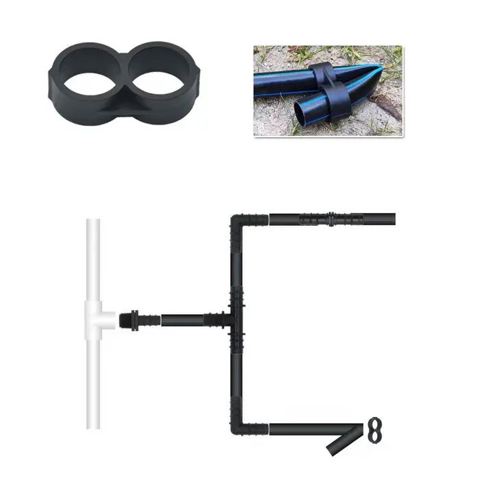 1/2 "tuyau d'arrosage bouchon d'extrémité pliant 16mm Type 8 joint d'eau Agriculture jardin tuyau d'