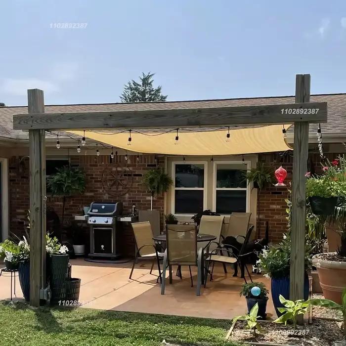 Filet d'ombrage beige, protection UV, hangar pour plantes, pare-soleil extérieur, maille, pare-solei