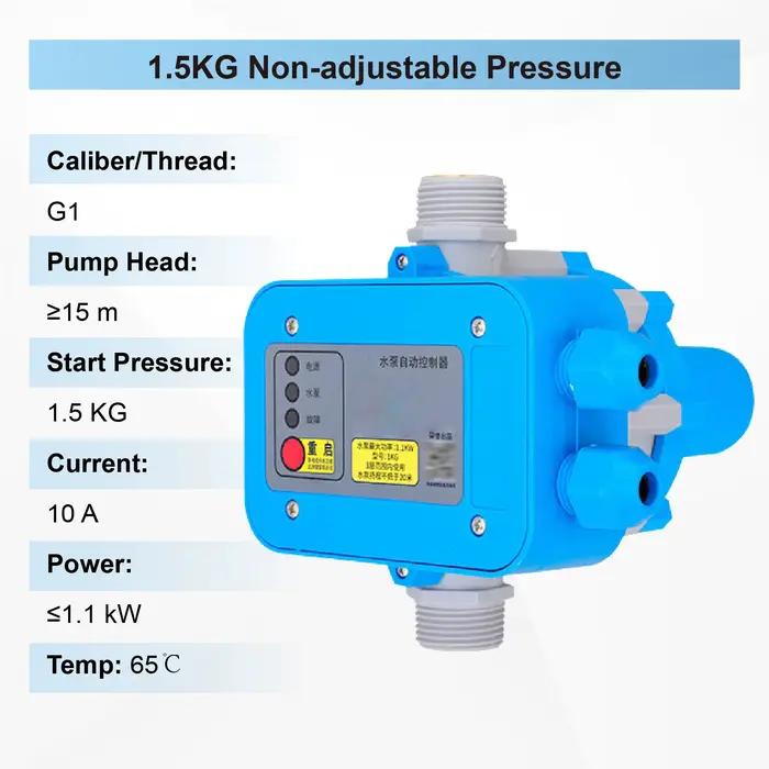 Contrôleur intelligent de pression pour pompe à eau 220-240V automatique filetage G1 G1-1/4 G1-1/2 s