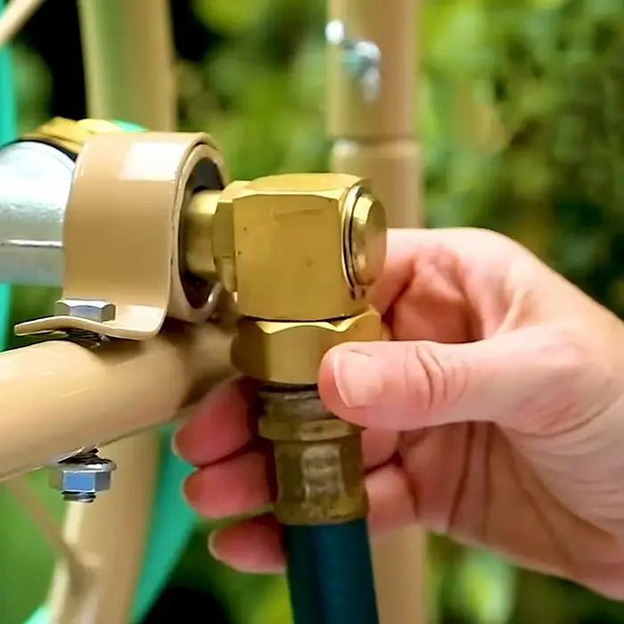 Adaptateur de raccordement pour tuyau d'arrosage, en laiton, pivotant, pratique, pièce de rechange, 