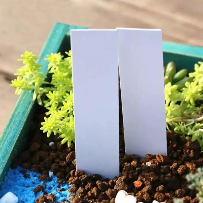 100 pièces étiquettes de plantes de jardin étiquettes de plantes en PVC marqueurs de pépinière Pots 