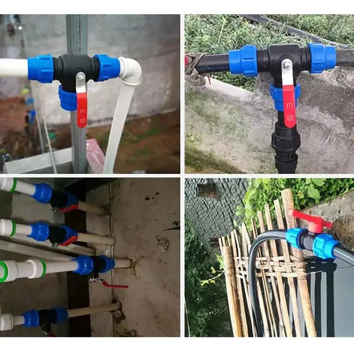 Connecteur de réduction droit de tuyau PE, raccord de conversion d'irrigation, joint fileté femelle 