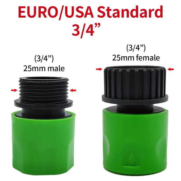 WUJIE-Adaptateur de Tuyau Fileté Mâle, Connecteur Rapide pour Tuyau de Jardin, Système d'Arrosage et