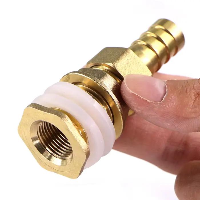 Joint de réservoir d'eau en laiton de 6 à 19mm, avec adaptateur de tuyau pagode, rondelle à Double é