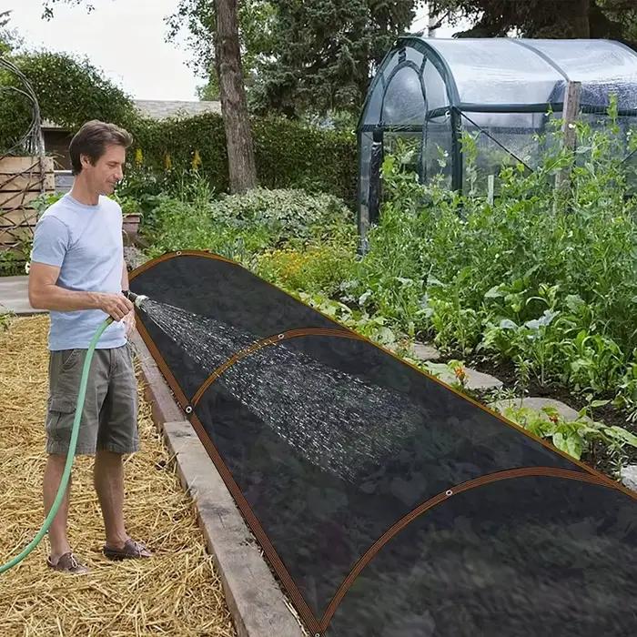 Filet d'ombrage noir 3 ailettes, taux d'ombrage 45%, protection UV, toile pare-soleil pour jardin, p