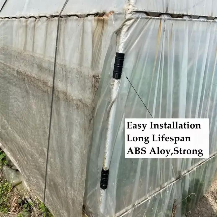 5-50pcs 19 ~ 32mm Film de serre jardin pare-soleil Net fixer Clip en plastique filet anti-insectes L