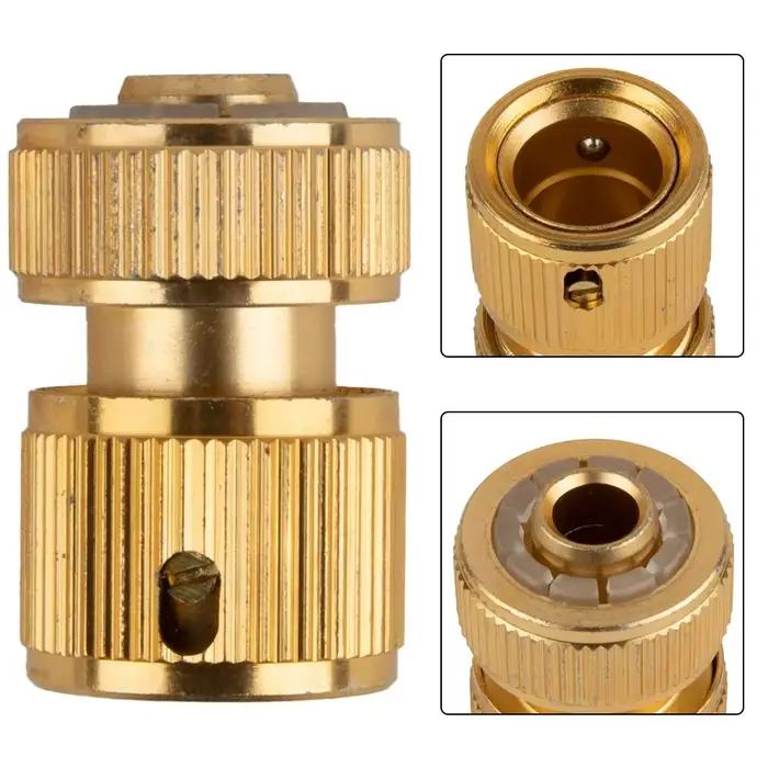 Connecteur de jardin 1/2 ", tuyau d'arrosage, adaptateur de robinet, raccord à dégagement rapide pou