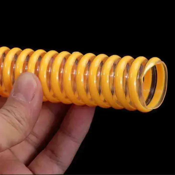 Tuyau flexible en PVC transparent de 1 mètre, tube renforcé, tuyau ondulé, diamètre intérieur de 15 