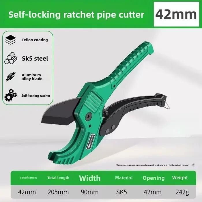 Coupe-tuyau 32-42MM, ciseaux à tuyaux, matériau SK5, cliquet PVC/PU/PP/PE, Machine de découpe de tuy