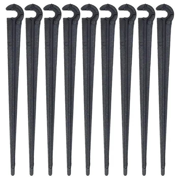 SPRYCLE 50-200X jardin 1/4 pouces crochet de type C Support fixe piquets tige ajustement 4/7mm tuyau