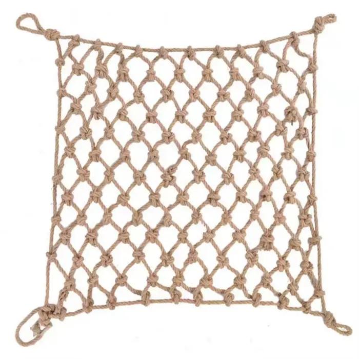 Filet de corde de chanvre de jardin, filet de sécurité pour enfants, protection des escaliers, maill