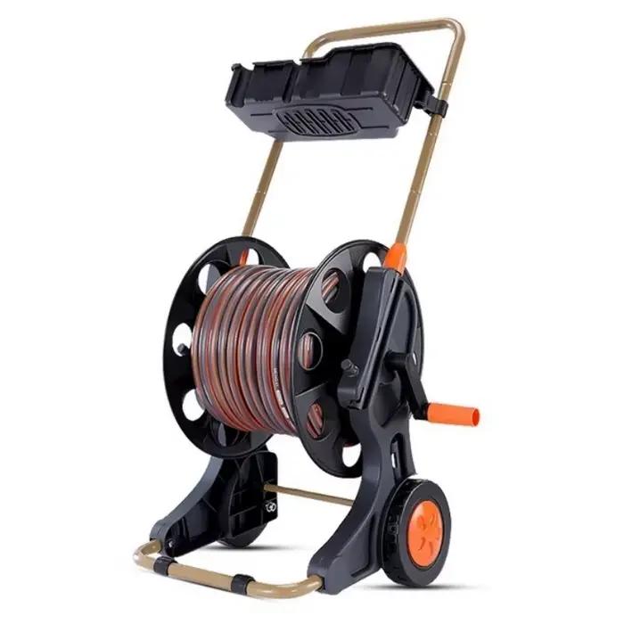 Tuyau domestique pour jardin, tuyau d'arrosage de fleurs, cadre de bobine, tuyaux d'eau de jardin ré