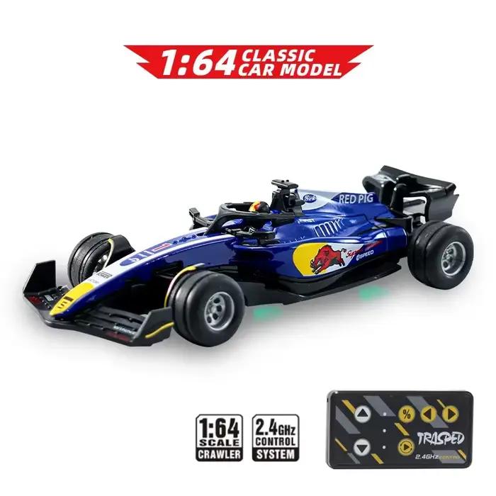 F1 Formule Racing Car 1:64 RC Car mini 2.4G APP Control Alliage Voiture télécommandée avec jouets lé