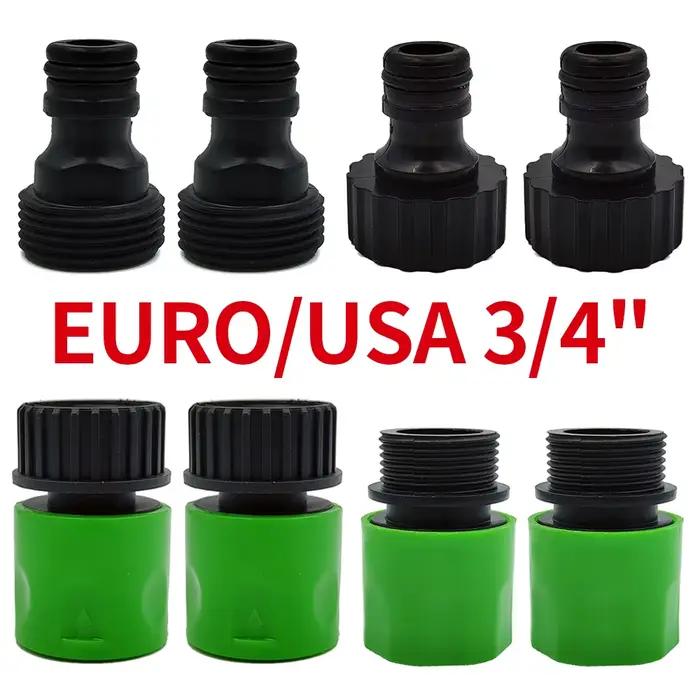 WUJIE-Adaptateur de Tuyau Fileté Mâle, Connecteur Rapide pour Tuyau de Jardin, Système d'Arrosage et