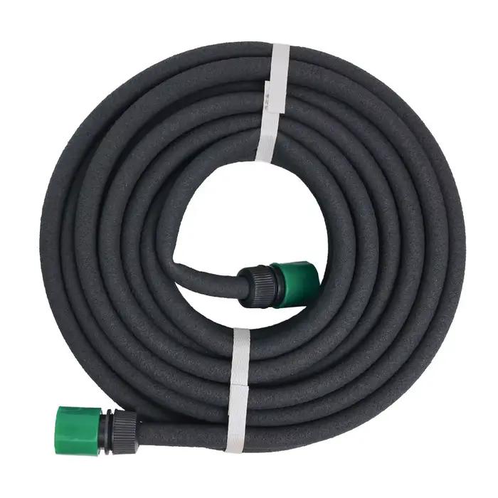 Tuyau d'arrosage poreux anti-âge en caoutchouc, tuyau de jardin à connexion rapide, arrosage efficac