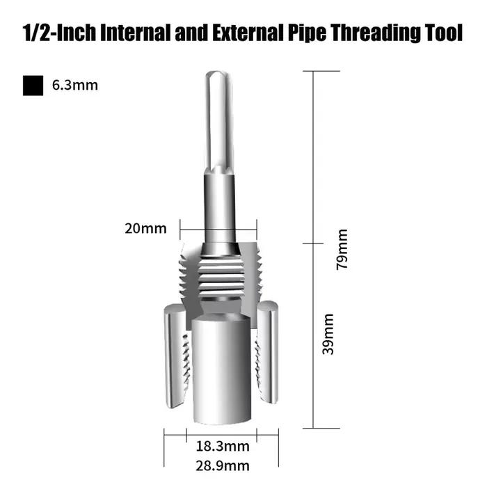 Enfileur de tuyau d'eau PPR/PVC, outil de taraudage 20MM/25MM, filetage interne, filetage externe, m