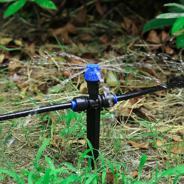 Lot de micro-pulvérisateurs rotatifs réglables à 180 °, 10 pièces, 8 trous, arroseur, gouttelette, é