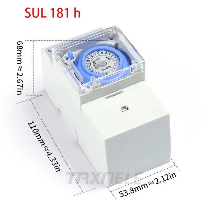 Minuteur mécanique SUL181h SUL181d, relais de temporisation 24 heures, minuterie programmable électr
