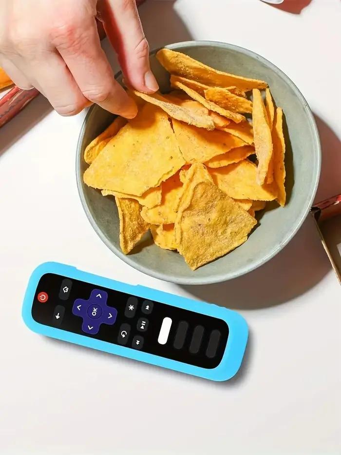 Ensemble de 1/2/3 pièces de télécommande lumineuse en silicone avec corde, adapté à la télécommande TV TCL Hisense Roku
