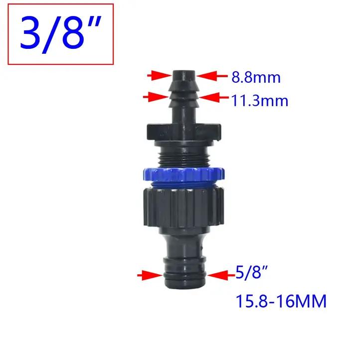 Connecteur rapide de tuyau d'eau barbelé 1/4 3/8 1/2 3/4 1 pouce