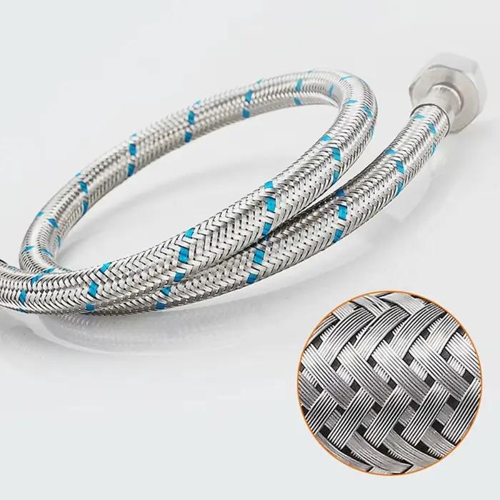 2 Tuyaux de Plomberie Flexibles de 60 cm G1/2 G3/8 G9/16