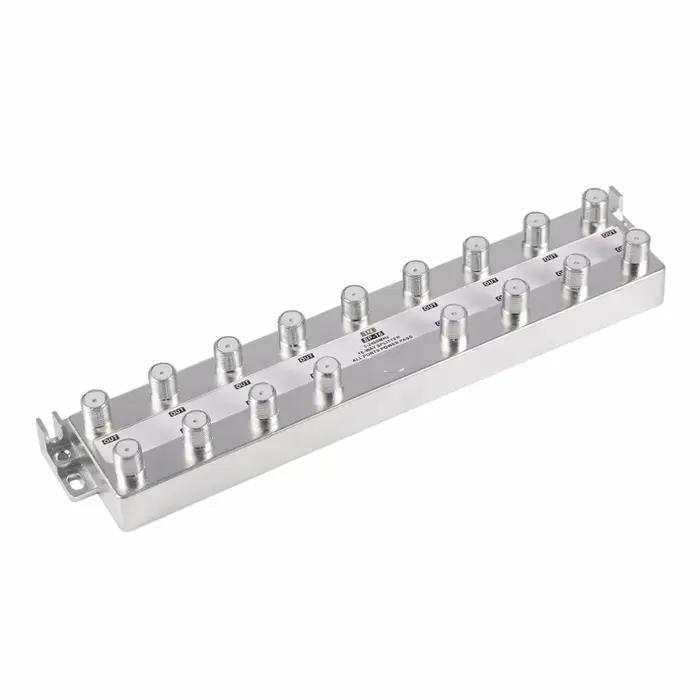 Répartiteur Coaxial Power Pass pour télévision à 16 voies, câble Satellite RG6 RG59, 5-2400MHz