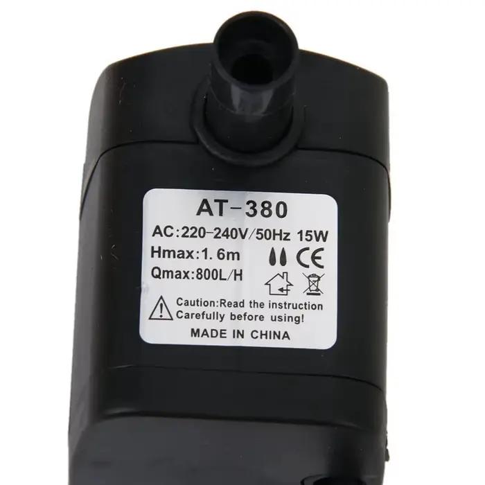 Pompe Submersible 15W AC 220-240V, fontaine à eau, pompe d'aquarium, prise ue