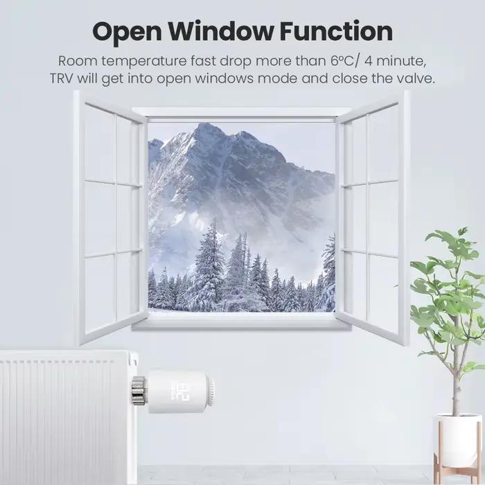 AVATTO ZigBee Thermostat Radiateur Actuateur Intelligent TRV Vanne Thermostatique Contrôleur de Température Compatible Tuya Alexa Google Home