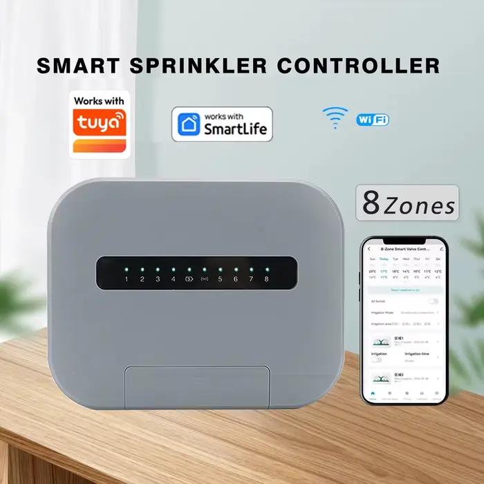 Contrôleur d'arrosage intelligent WiFi 6/8 stations pour intérieur