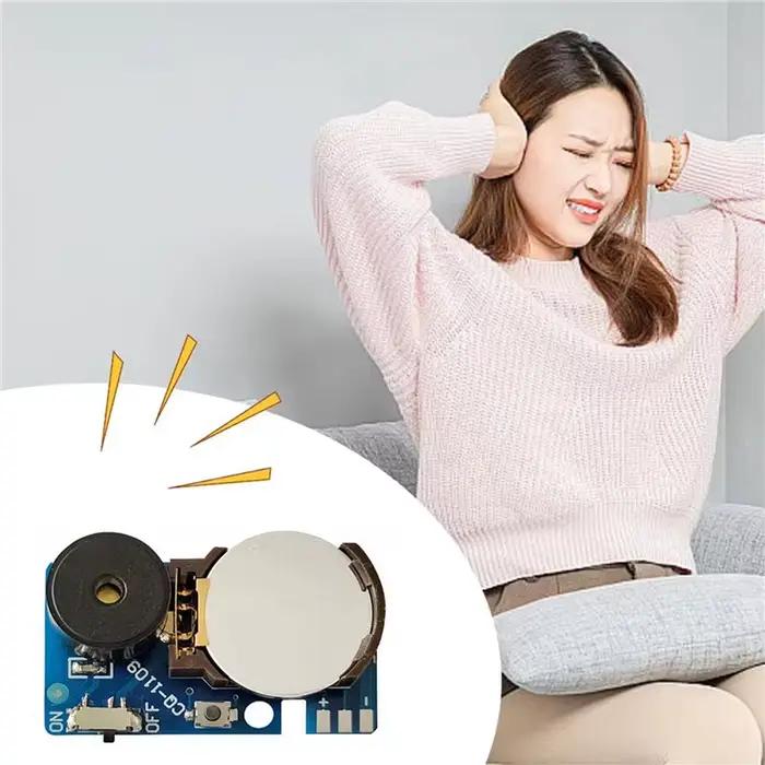 2x Générateur de bruit de cricket pour farces, bruit irritant pour le Poisson d'avril, son agressif continu, bip sonore PCB bleu