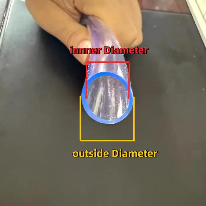 Tuyau PVC transparent ID3 4 5 6 7 8 9 10 12 14 15 16 19 25 mm pour eau