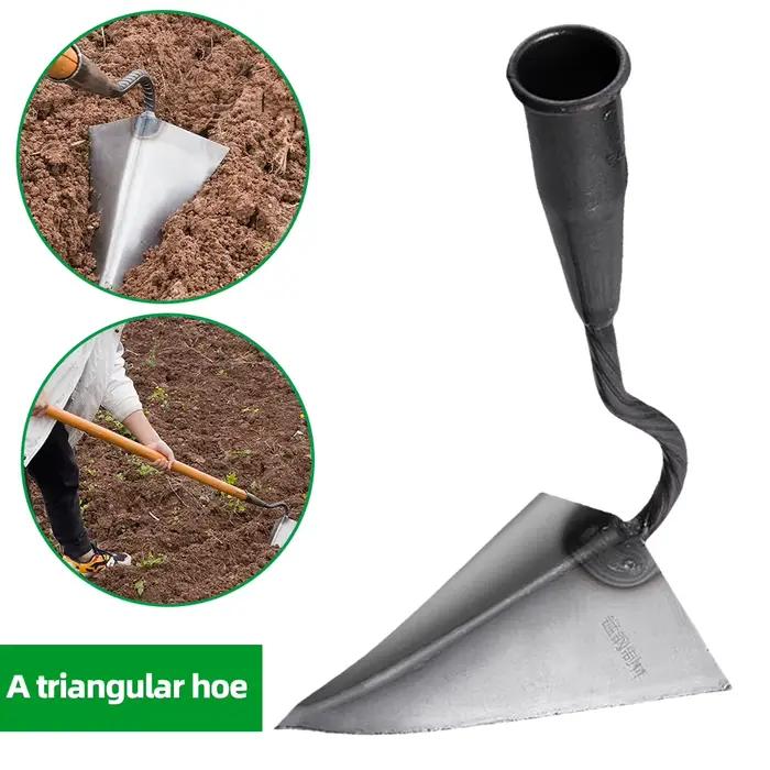 Houe de labour triangulaire pour la retournement du sol agricole