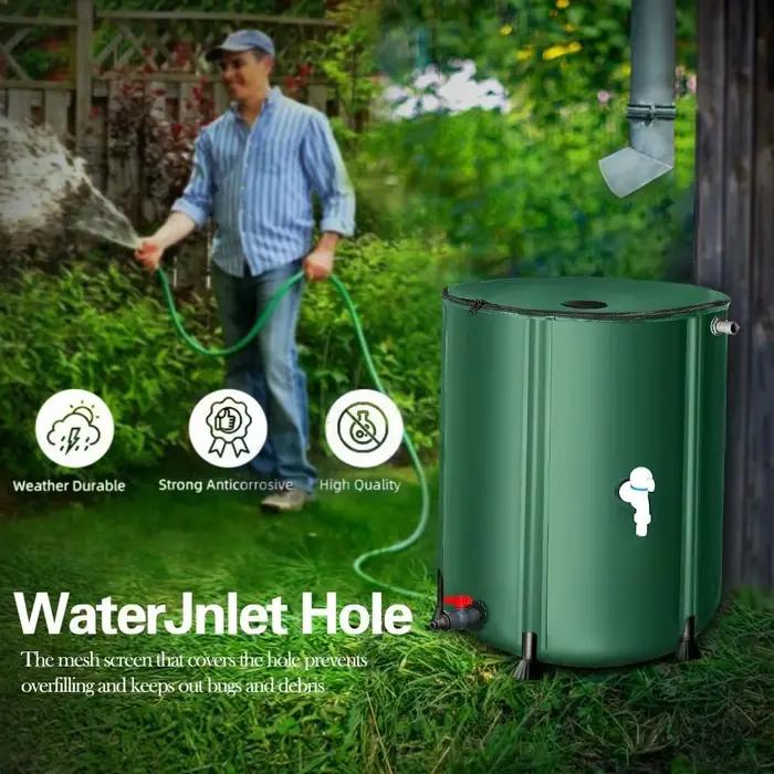 Baril de pluie pliable 50-500l