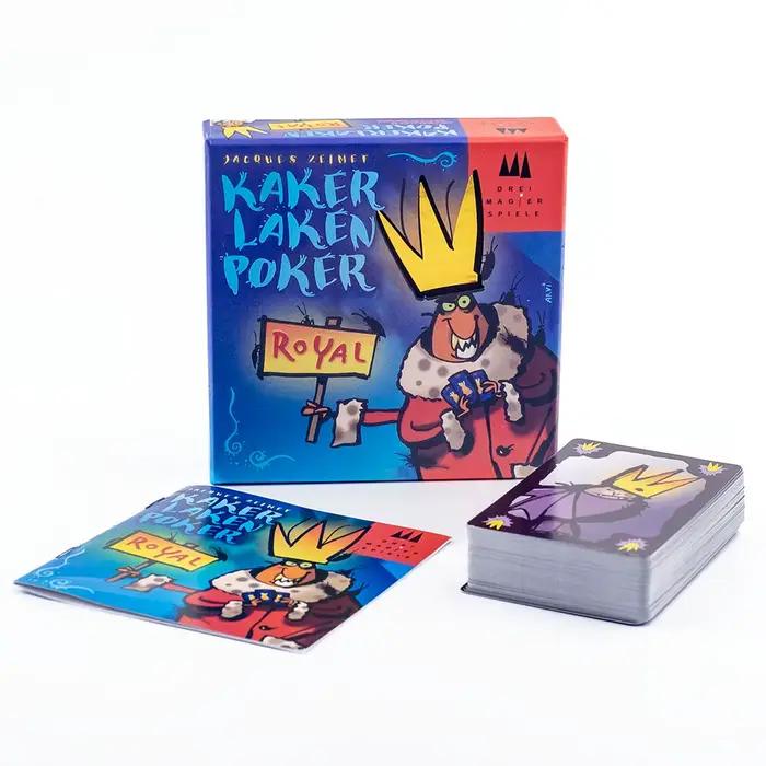 Kaker Laken Royal Game de cartes - Poker Night Essential Devir-game Moth Cheate Board Deck pour un plaisir ultime