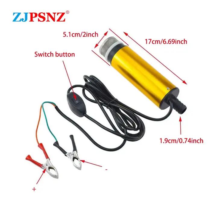 Pompe submersible électrique portable 12V 24V pour transfert de diesel