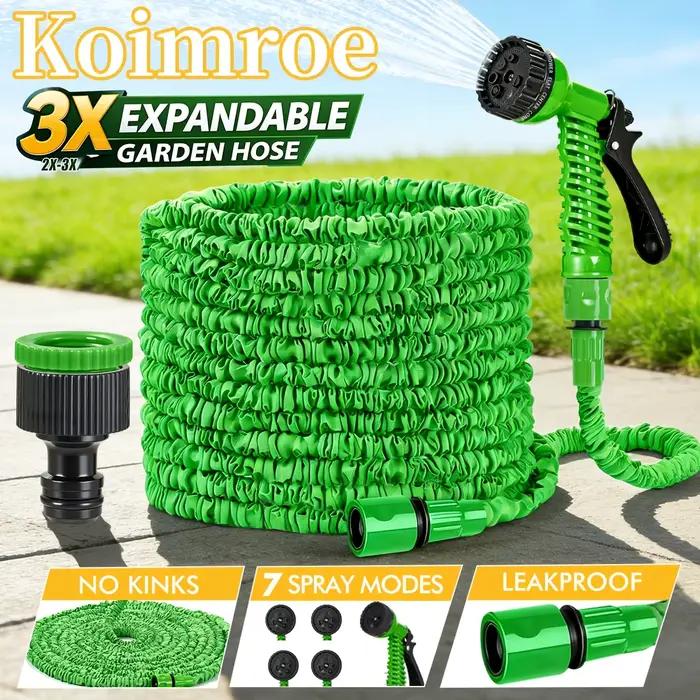 Tuyau d'arrosage extensible vert 15